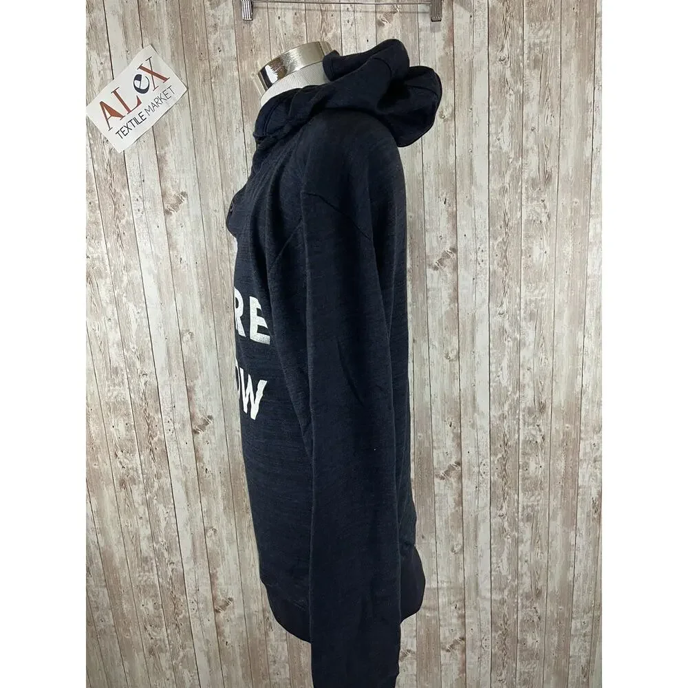 S.Oliver Hoodie Mens Small Sweater Pullover Blue Future Is Now Navy N154